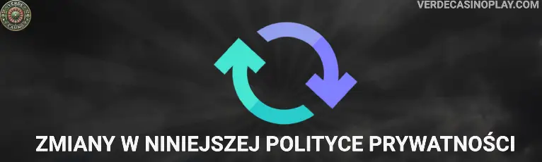 Zmiany w niniejszej Polityce prywatności Verde